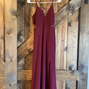 Sparkly Maroon Prom/ Formal Dress